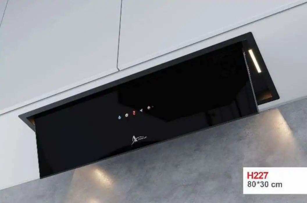 خرید اقساطی هود مخفی اخوان مدل H227 مشکی 80CM