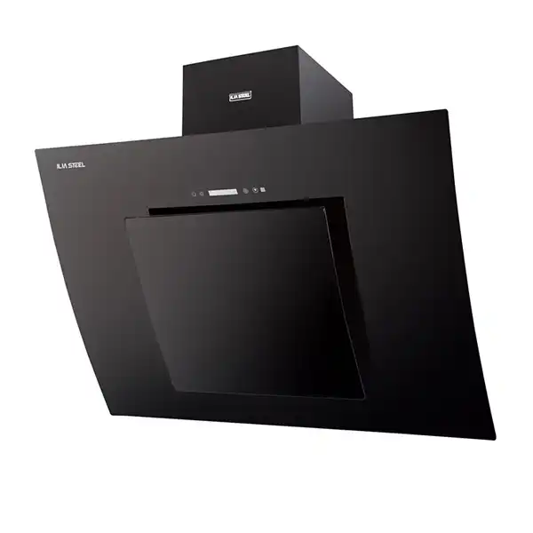 Ilya Steel Diagonal Hood, Arena Model, Black, 90cm هود مورب ایلیا استیل مدل آرینا مشکی 90cm