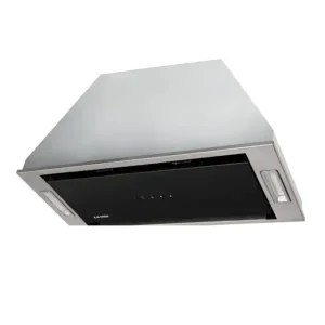 هود مخفی ایلیا استیل مدل آیسا مشکی استیل 60cm