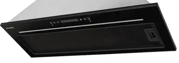پنل هود مخفی ایلیا استیل مدل آنا مشکی 80cm