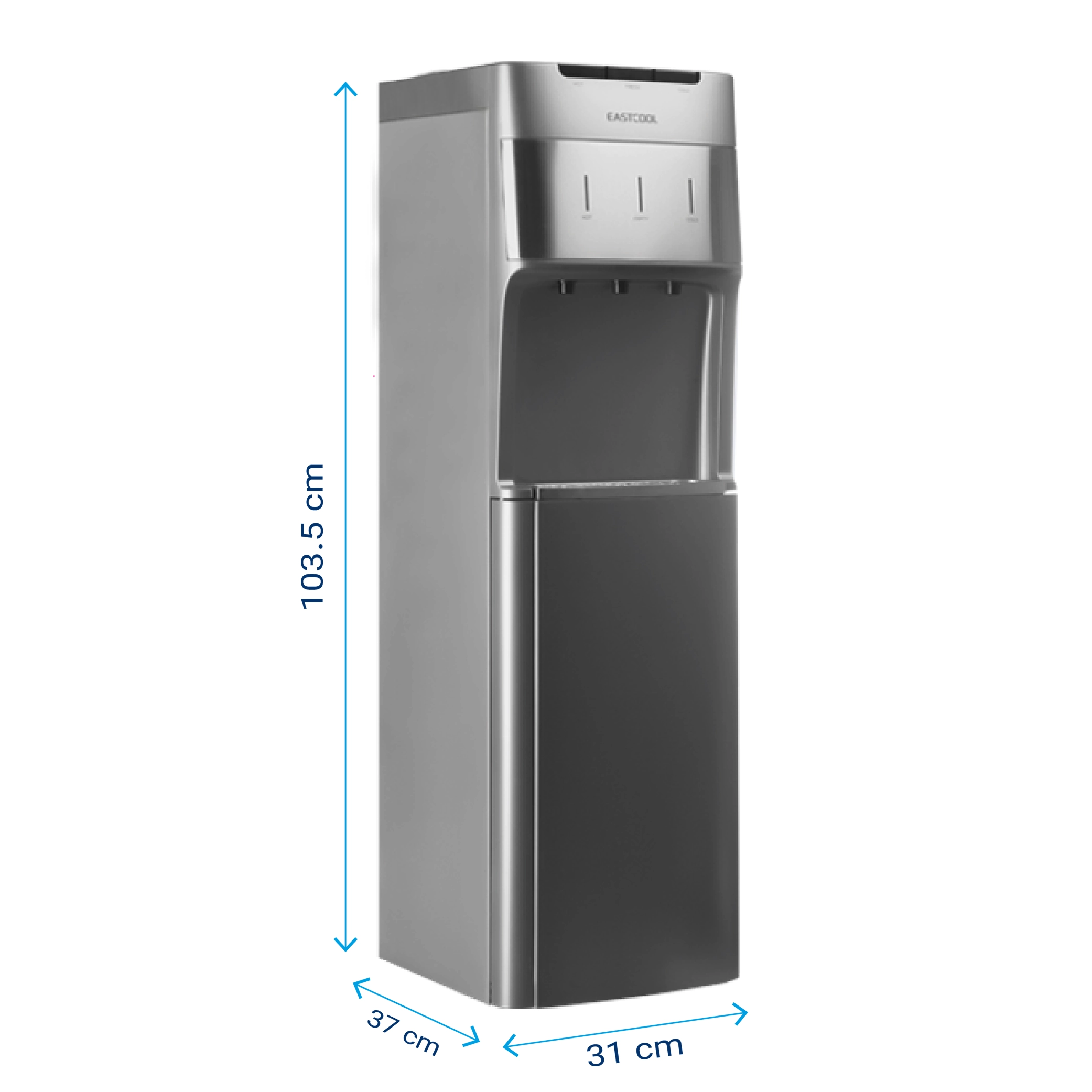 ابعاد آبسردکن منبع مخفی ایستکول TM-SG400P خاکستری
