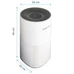 ابعاد دستگاه تصفیه هوا ایستکول TM-TW350UV رنگ سفید