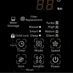 مشخصات فنی دستگاه تصفیه هوا ایستکول TM-TW400H رنگ سفید