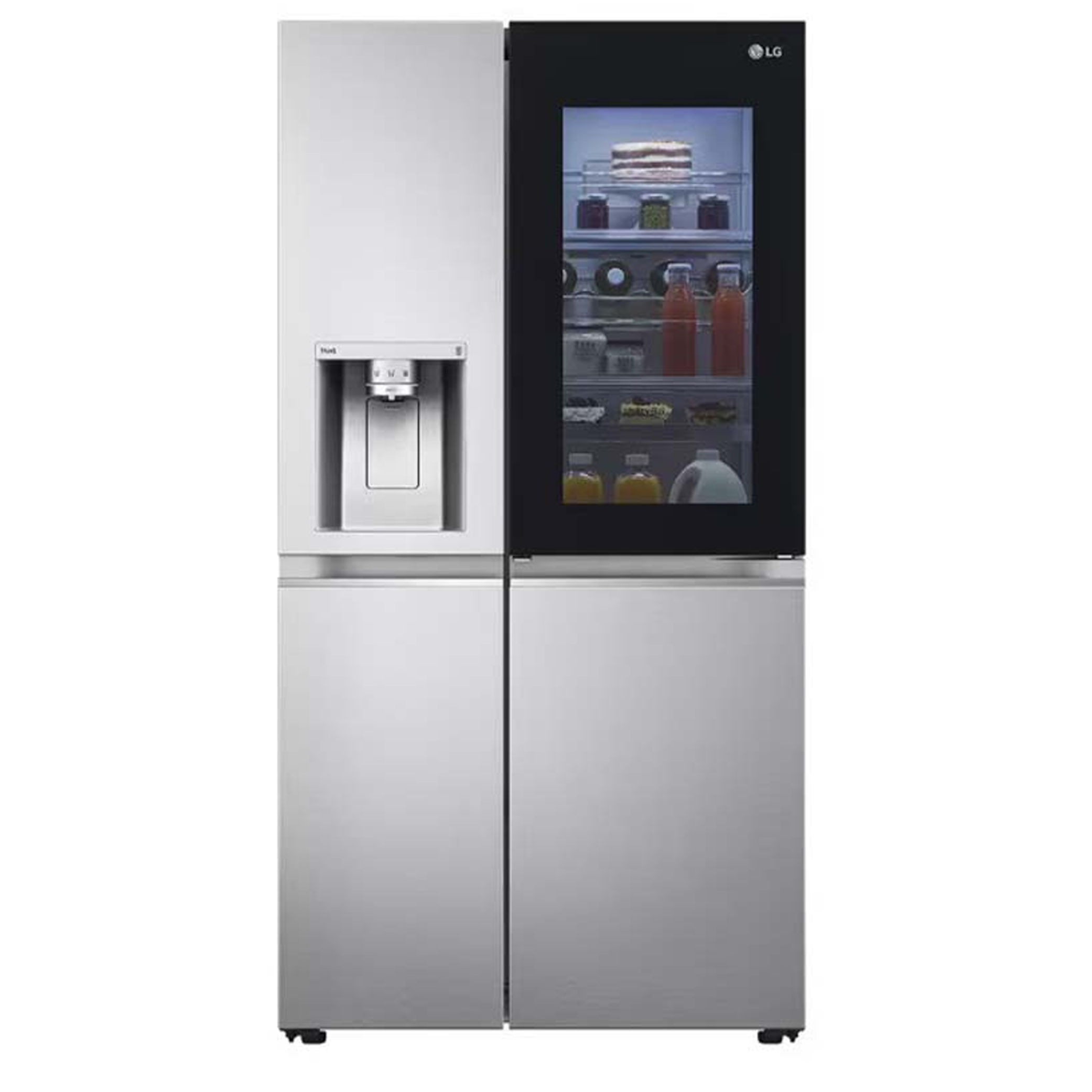 LG 24ft Side-by-Side Refrigerator Freezer Model GCX-287TVS Silver 4 خرید یخچال فریزر ساید بای ساید ال جی 24 فوت مدل GCX-287TVS نقره ای