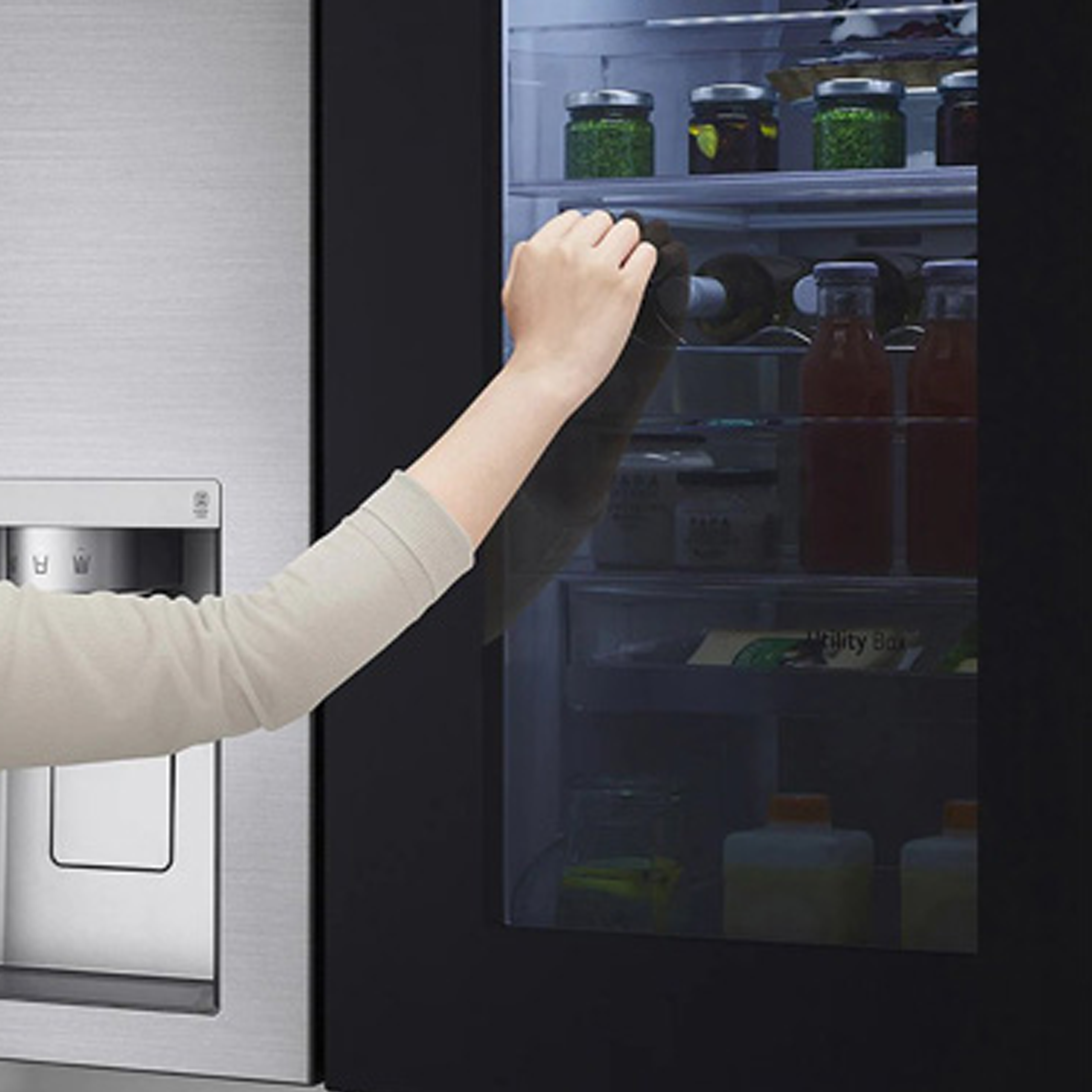 اینتر ویو یخچال فریزر ساید بای ساید ال جی 24 فوت مدل GCX-287TVS نقره ای