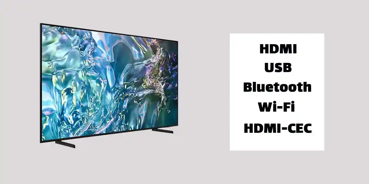 اتصالات تلویزیون سامسونگ Q60D در ابعاد مختلف