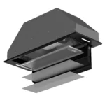 هود آشپزخانه آلتون مدل H817B با درب جک و سنسور