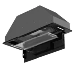 هود آشپزخانه آلتون مدل H817B با درب جک و سنسور