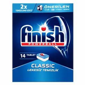 قرص ظرفشویی اصل فینیش ترکیه و اصل اروپا قرص ماشین ظرفشویی کلاسیک فینیش FINISH تعداد قرص 14 عدد اصل