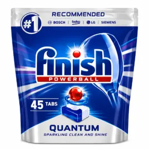 قرص ماشین ظرفشویی کوآنتوم فینیش FINISH تعداد قرص 60 عدد اصل ، قرص اصل فینیش ترکیه و اصل اروپا