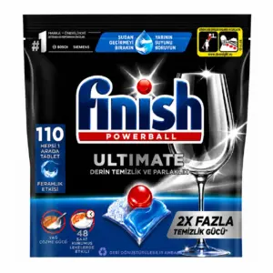 قرص ماشین ظرفشویی اولتیمیت فینیش FINISH تعداد قرص 110 عدد اصل ، قرص اصل فینیش ترکیه و اصل اروپا خرید از نمایندگی قرص ماشین ظرفشویی فینیش