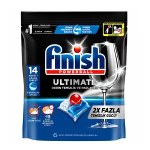 قرص ماشین ظرفشویی اولتیمیت فینیش FINISH تعداد قرص 14 عدد اصل ، قرص اصل فینیش ترکیه و اصل اروپا خرید از نمایندگی قرص ماشین ظرفشویی فینیش