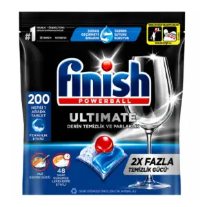 قرص ماشین ظرفشویی اولتیمیت فینیش FINISH تعداد قرص 200 عدد اصل ، قرص اصل فینیش ترکیه و اصل اروپا خرید از نمایندگی قرص ماشین ظرفشویی فینیش