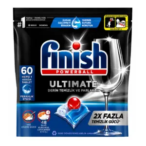 قرص ماشین ظرفشویی اولتیمیت فینیش FINISH تعداد قرص 60 عدد اصل ، قرص اصل فینیش ترکیه و اصل اروپا خرید از نمایندگی قرص ماشین ظرفشویی فینیش