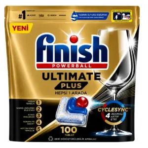 قرص ماشین ظرفشویی اولتیمیت پلاس فینیش FINISH تعداد قرص 100 عدد اصل ، قرص اصل فینیش ترکیه و اصل اروپا خرید از نمایندگی قرص ماشین ظرفشویی فینیش