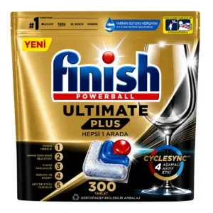 قرص ماشین ظرفشویی اولتیمیت پلاس فینیش FINISH تعداد قرص 300 عدد اصل ، قرص اصل فینیش ترکیه و اصل اروپا خرید از نمایندگی قرص ماشین ظرفشویی فینیش