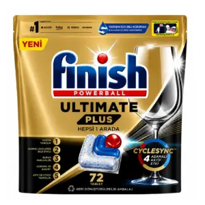 قرص ماشین ظرفشویی اولتیمیت پلاس فینیش FINISH تعداد قرص 72 عدد اصل ، قرص اصل فینیش ترکیه و اصل اروپا خرید از نمایندگی قرص ماشین ظرفشویی فینیش