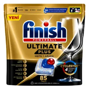 قرص ماشین ظرفشویی اولتیمیت پلاس فینیش FINISH تعداد قرص 85 عدد اصل ، قرص اصل فینیش ترکیه و اصل اروپا خرید از نمایندگی قرص ماشین ظرفشویی فینیش