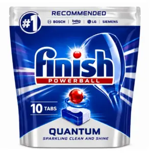 قرص ظرفشویی اصل فینیش ترکیه و اصل اروپا قرص ماشین ظرفشویی کوآنتوم فینیش FINISH تعداد قرص 10 عدد اصل