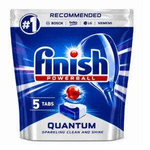قرص ظرفشویی اصل فینیش ترکیه و اصل اروپا قرص ماشین ظرفشویی کوآنتوم فینیش FINISH تعداد قرص 5 عدد اصل