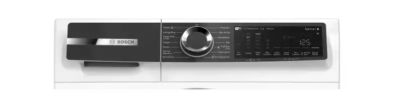 خرید ماشین لباسشویی بوش WGK244ZOME سری 6 با ظرفیت 9 کیلو، موتور کمصدا، 1400 دور، Home Connect، بخار، ActiveWater Plus و 14 برنامه شستشو.